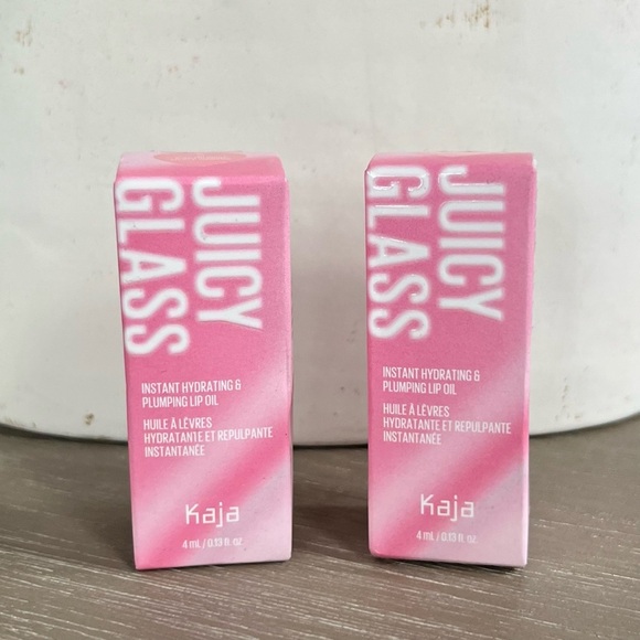 Kaja Juicy Glass Instant Hydrating & Plumping Lip Oil Shade 01 Bundle of 2 - Picture 1 of 10
